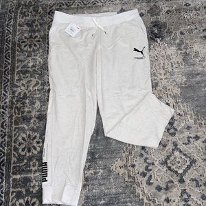 NEW puma cream joggers regular fit